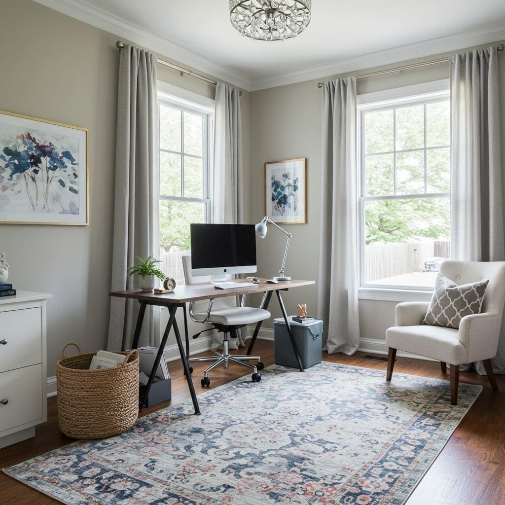 Add a Small Rug to Define the Space