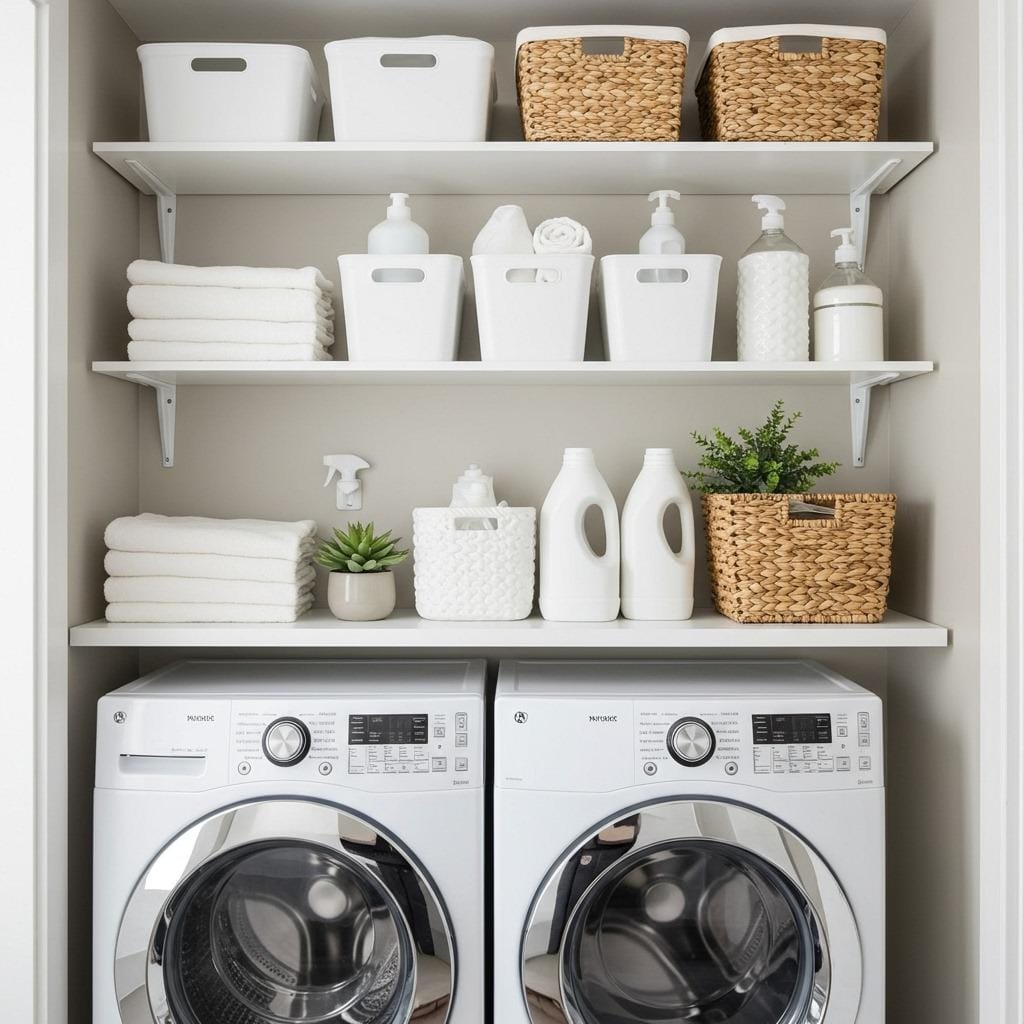 Add Floating Shelves Above Appliances