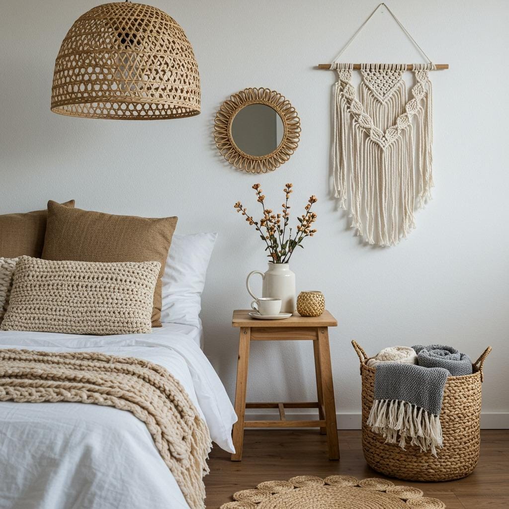 Add Woven Elements and Natural Fiber Accessories