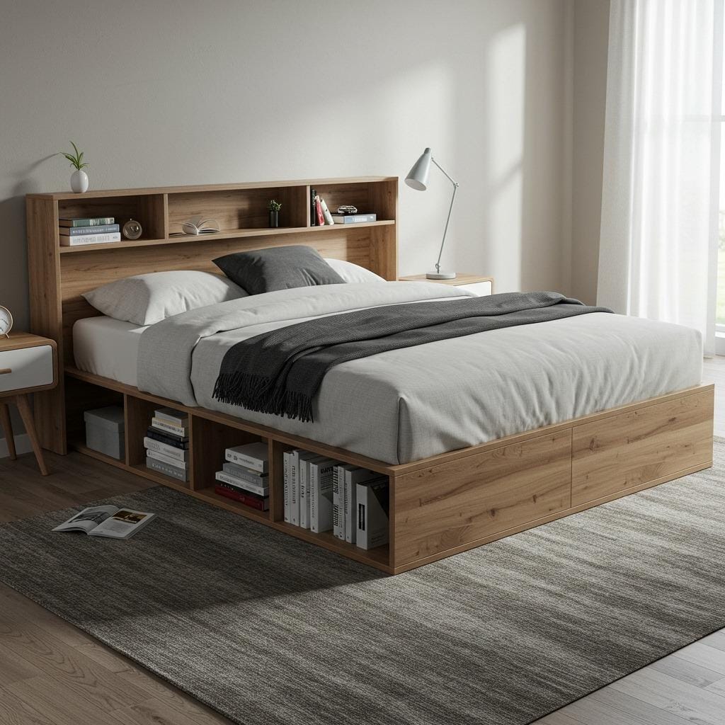 Bed Frame Storage Integration