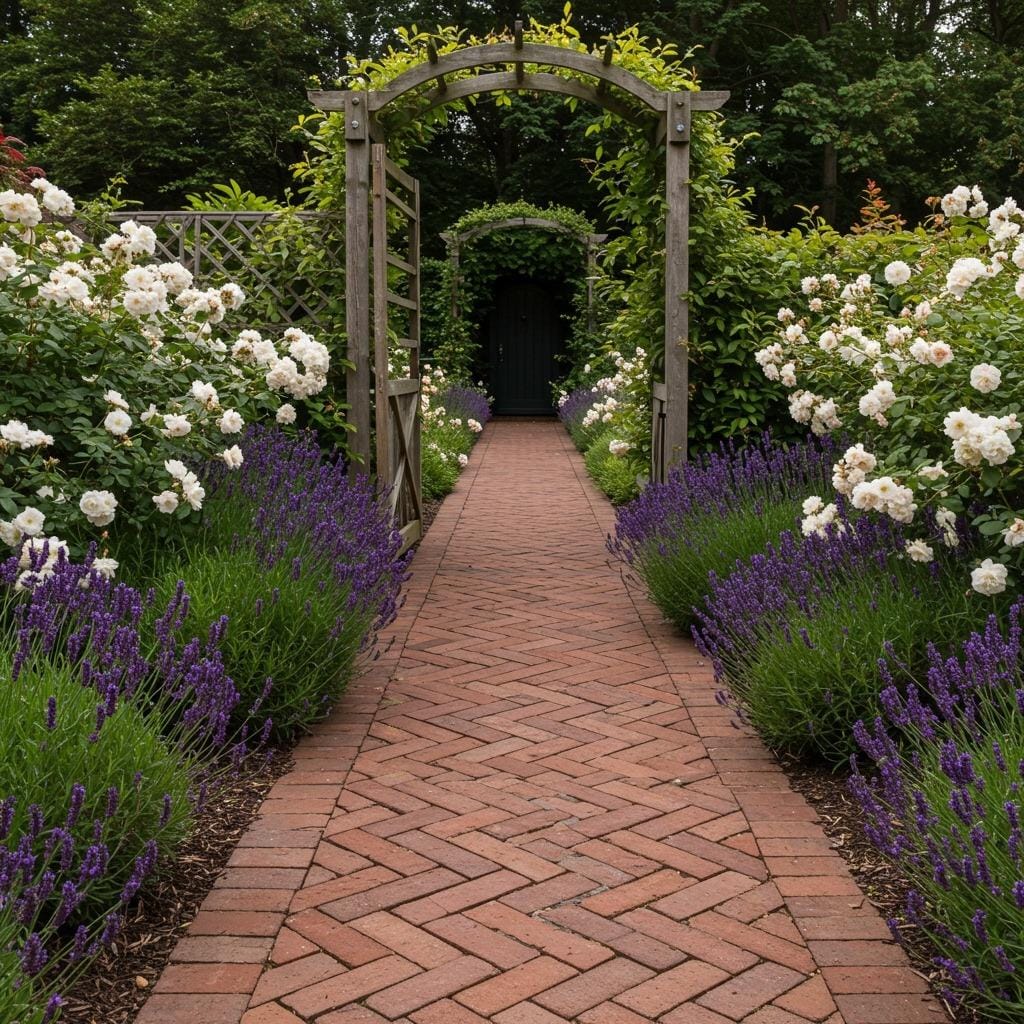 Classic Brick Garden Pathways