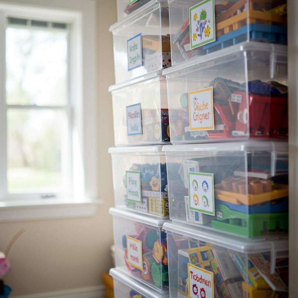 Clear Stackable Shoe Boxes