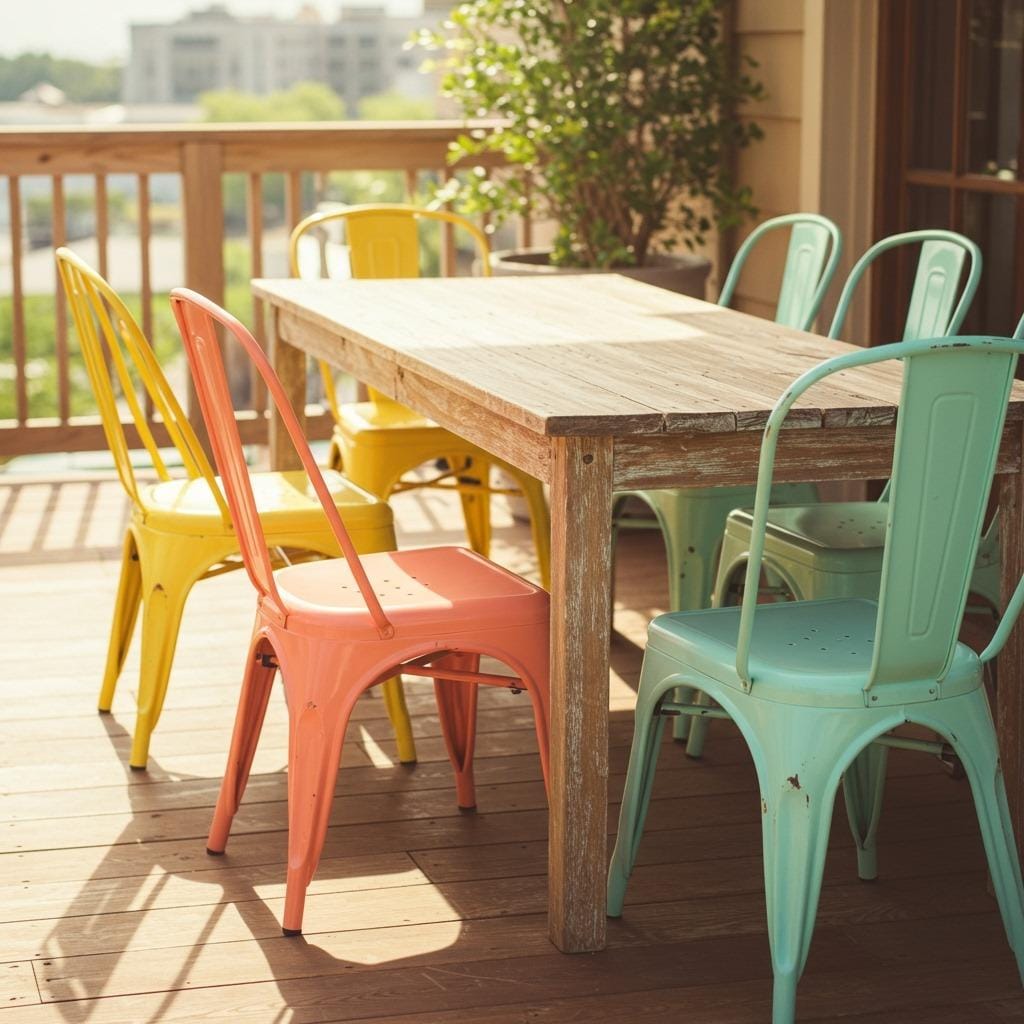 Colorful Metal Chair Collection