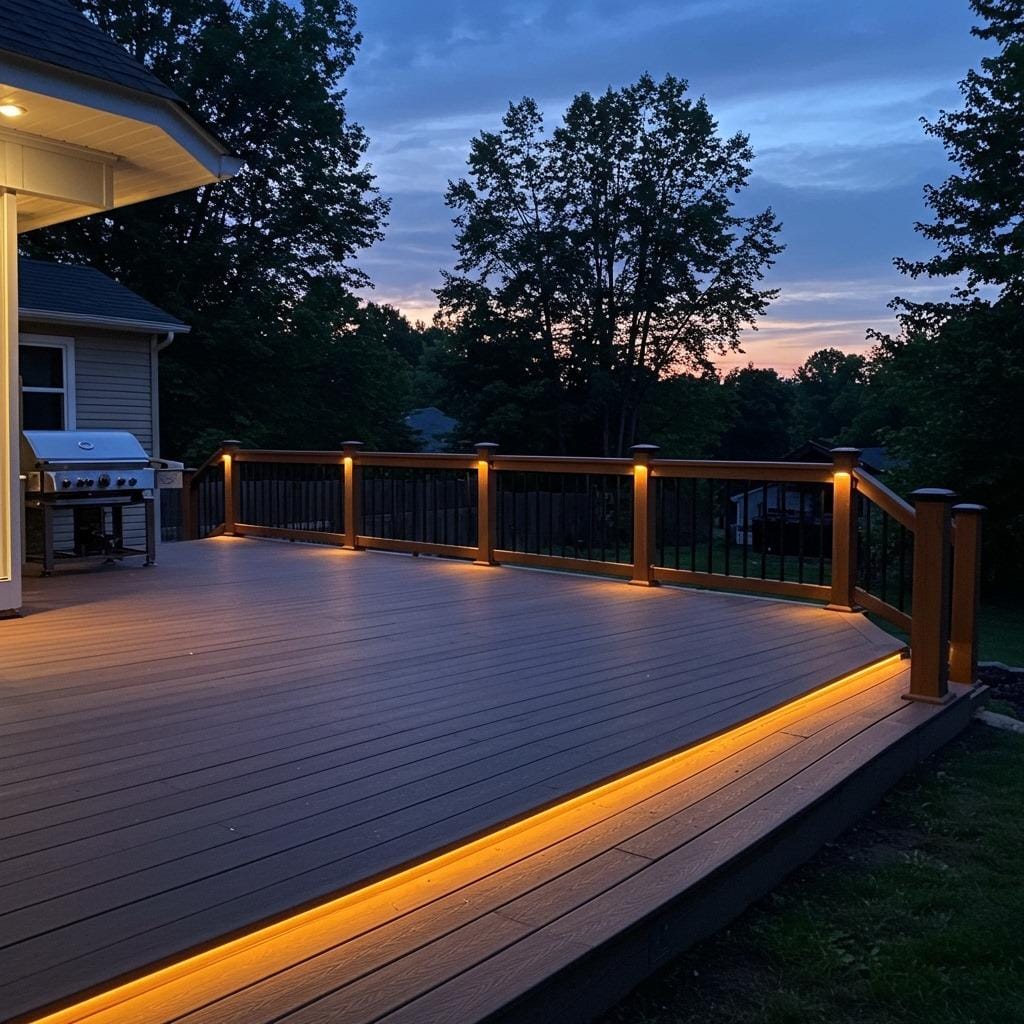 Composite Decking with Built-in Lighting