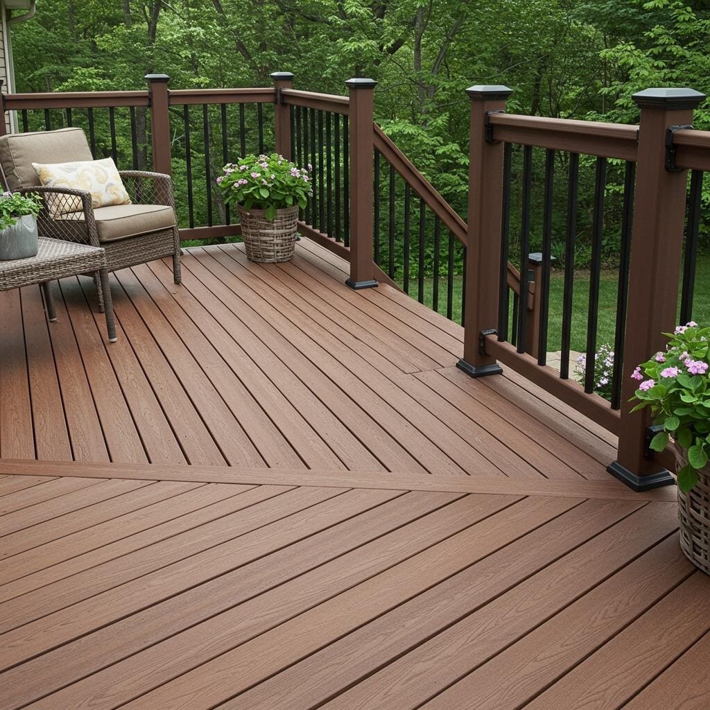 Composite Decking with Matching Railings