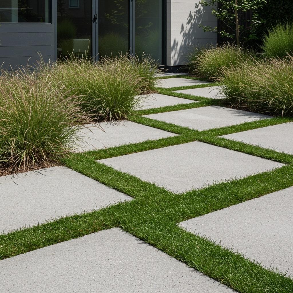 Concrete Pavers in Modern Patterns
