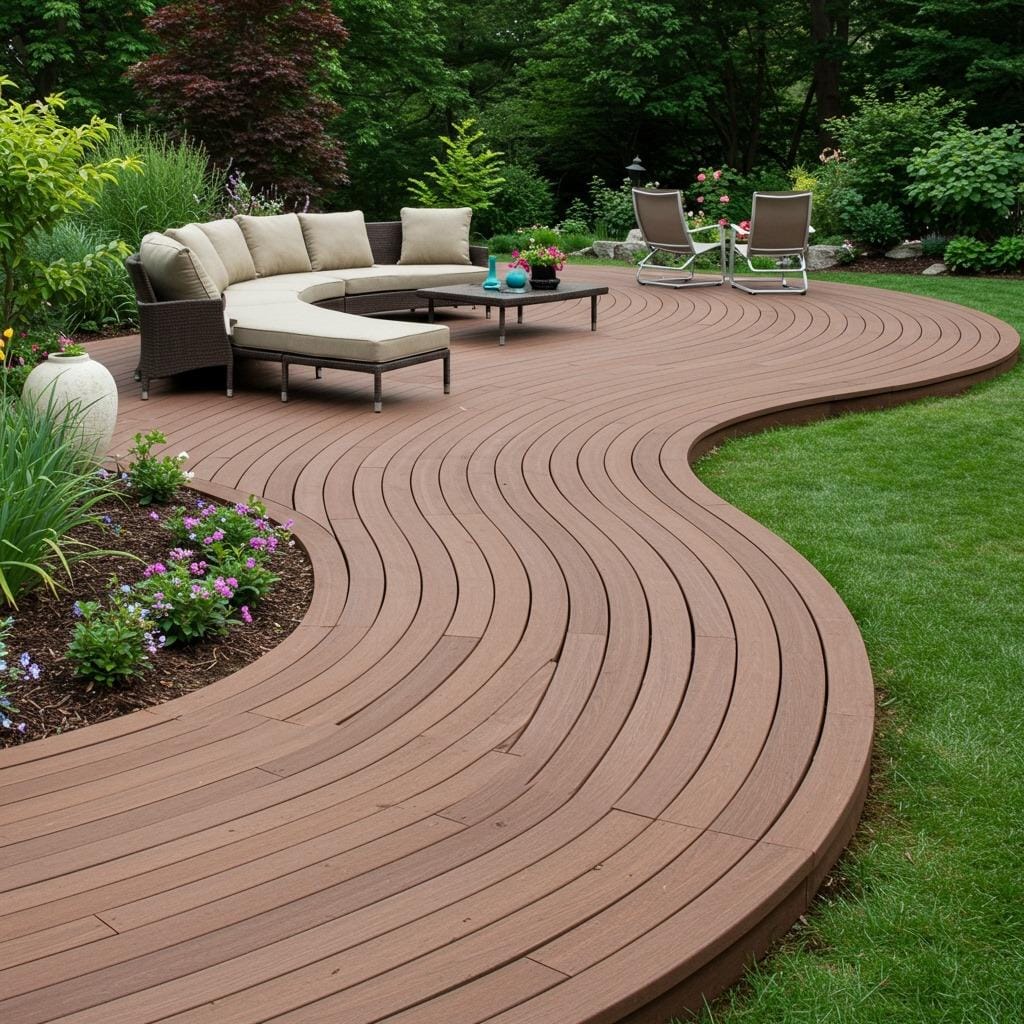 Curved Composite Decking Design