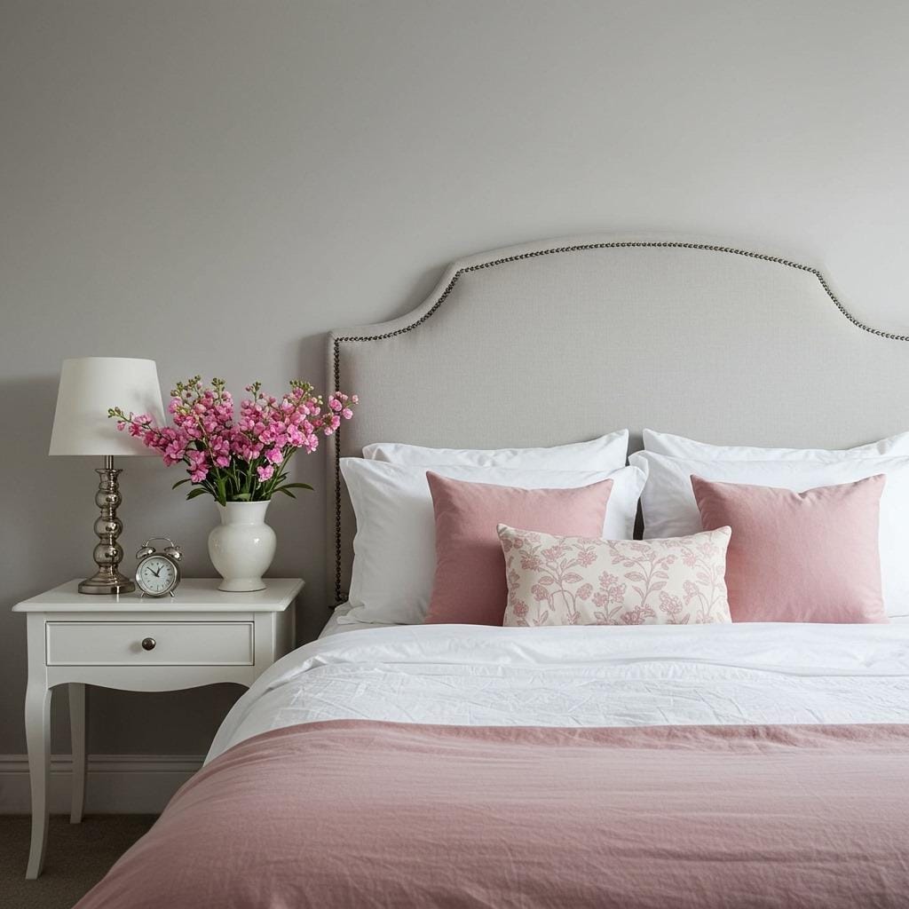 Dusty Pink and Soft Gray Combination