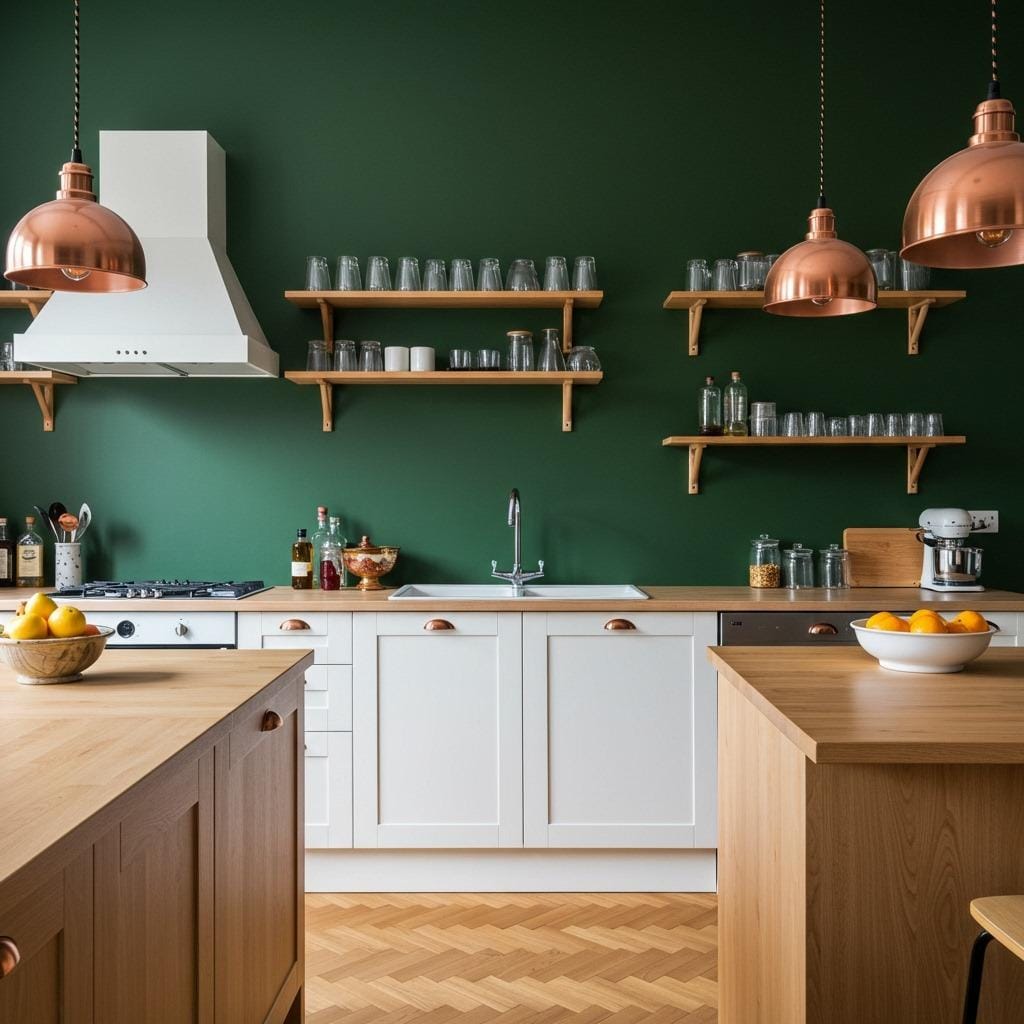 Forest Green Statement Walls