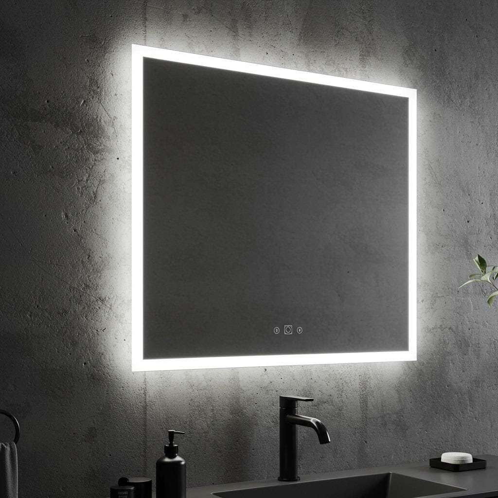 Frameless LED Mirrors with Touch Controls