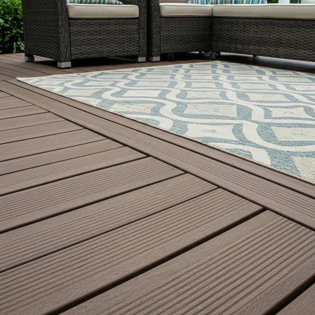 Grooved Composite Decking for Enhanced Grip