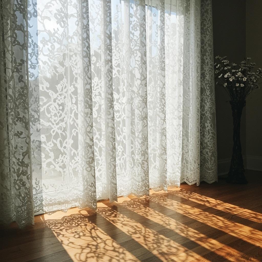 Hang Sheer or Lace Curtains