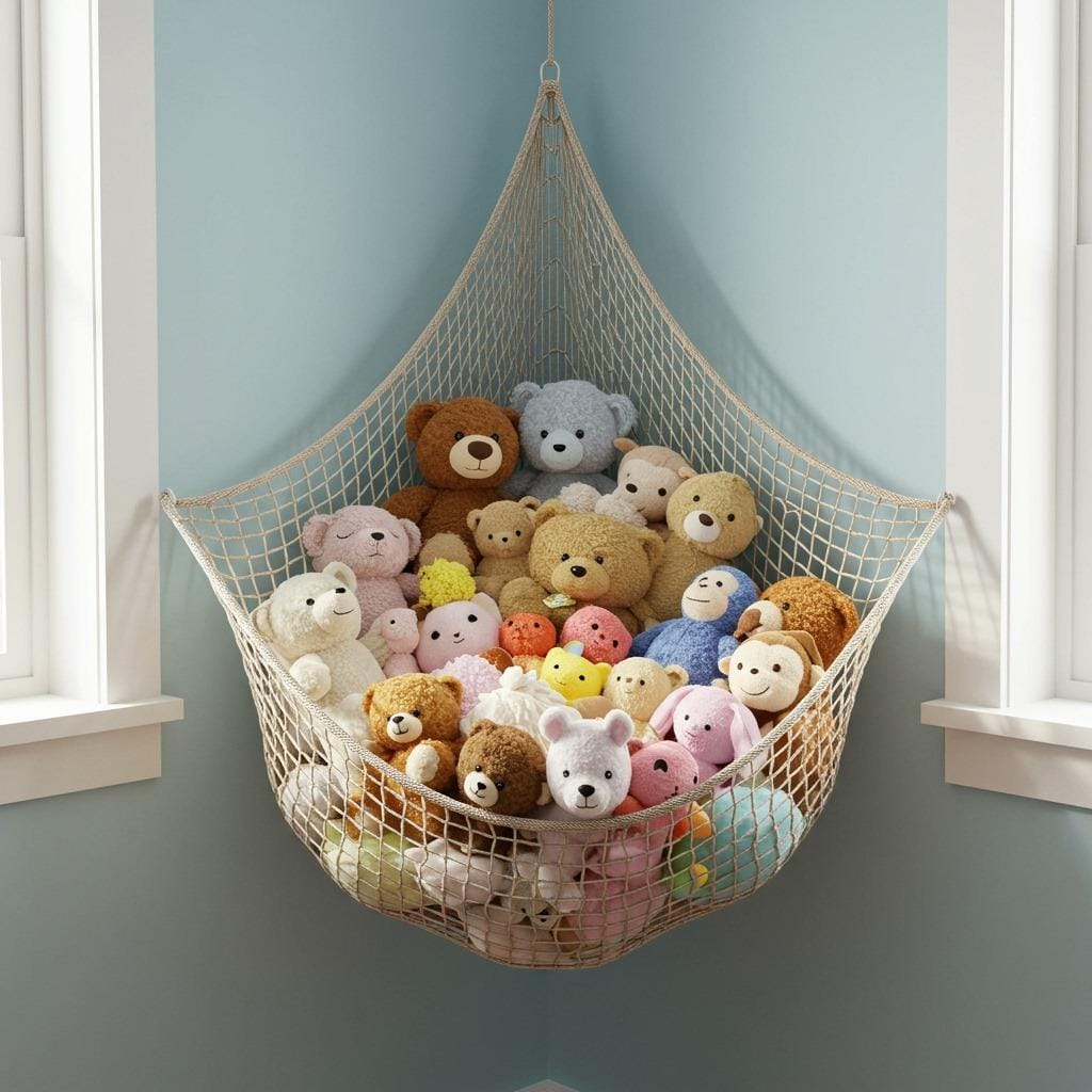 Hanging Stuffed Animal Storage Net