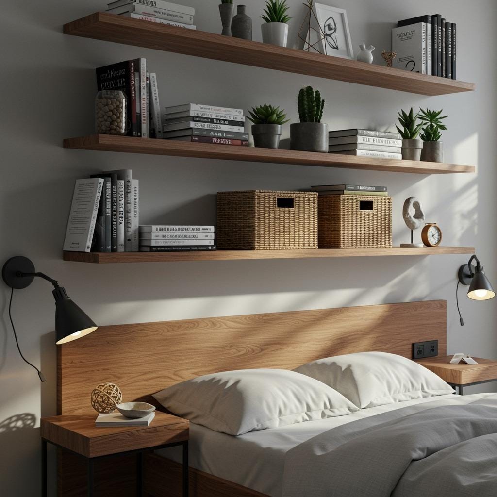 Install Floating Shelves Strategically