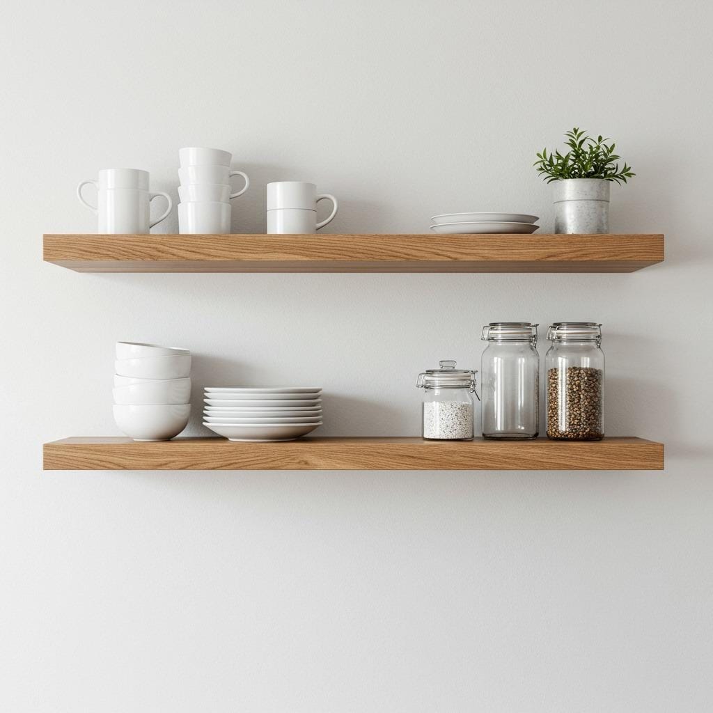 Install Floating Shelves Strategically