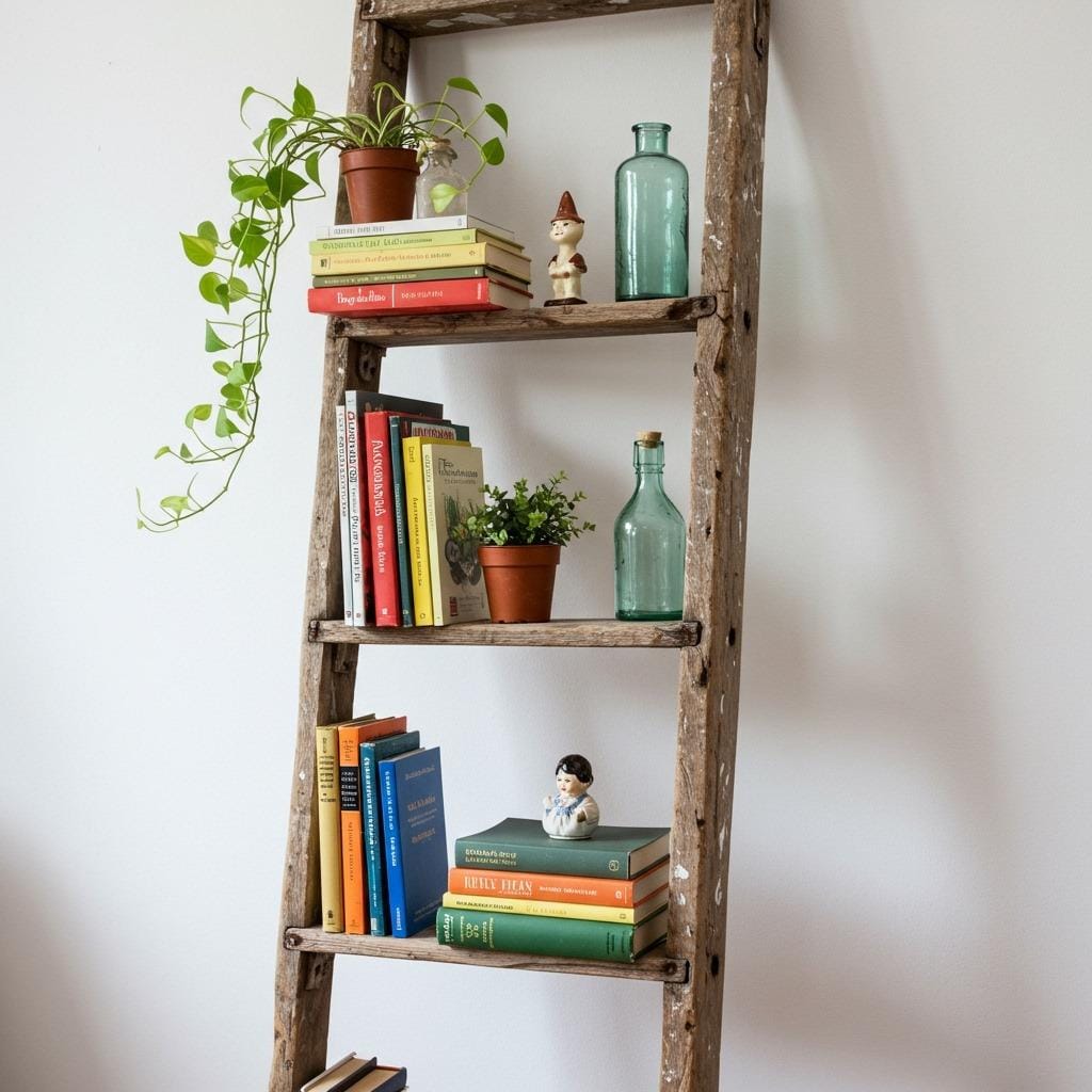 Ladder Bookshelf Display
