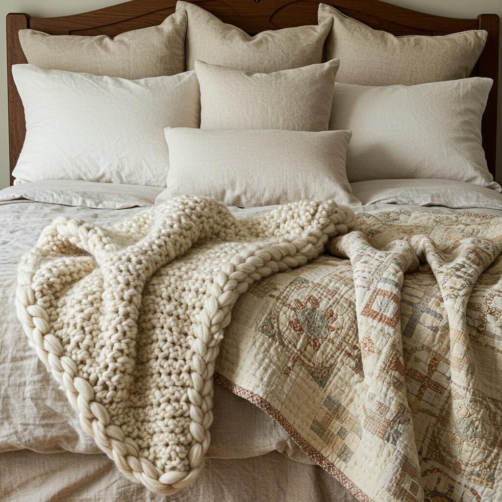 Layer Cozy Textiles and Throws