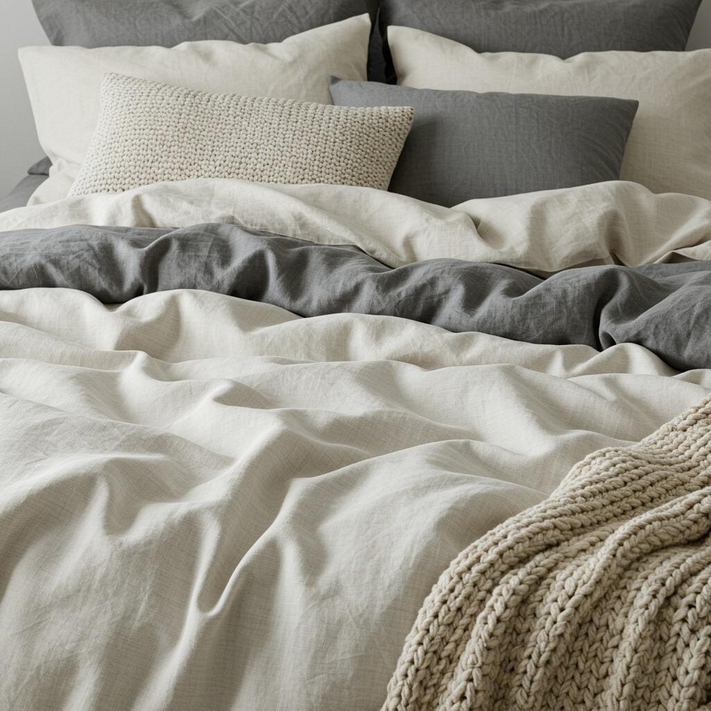 Layer Natural Linen Bedding
