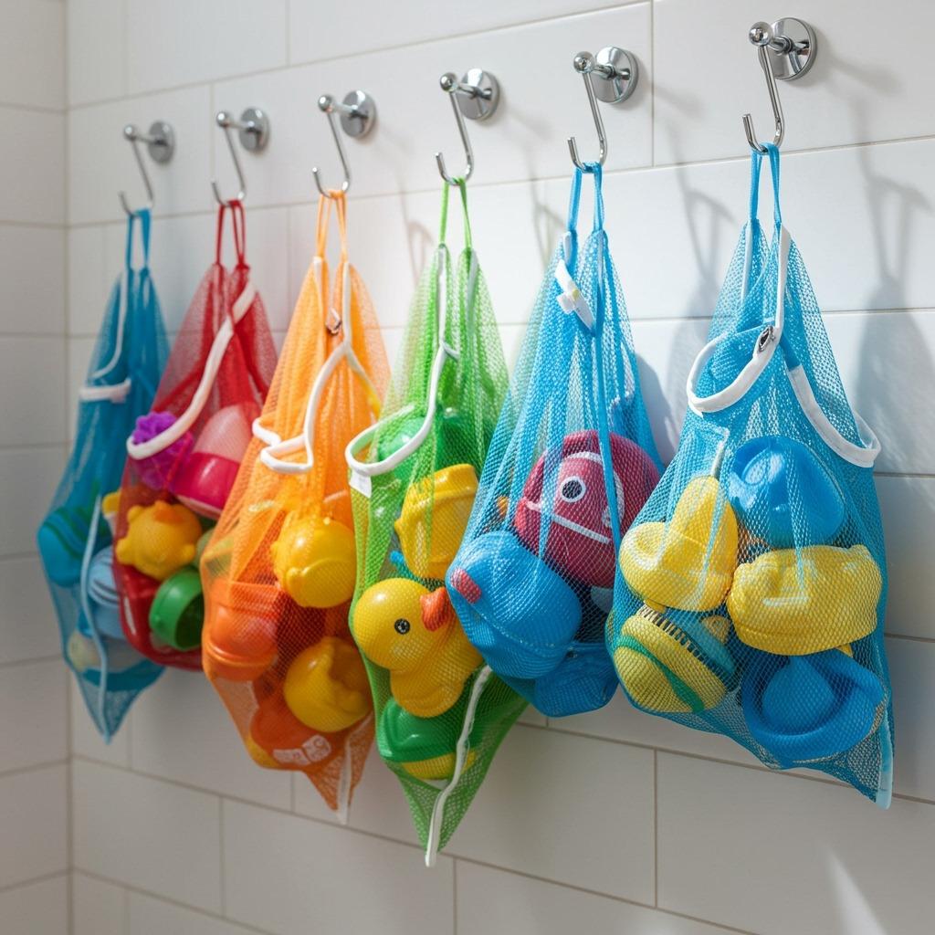 Mesh Laundry Bags for Bath Toys
