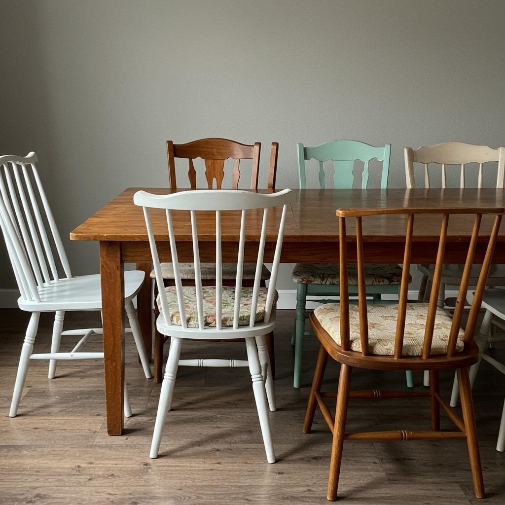 Mix and Match Vintage Chairs for Character