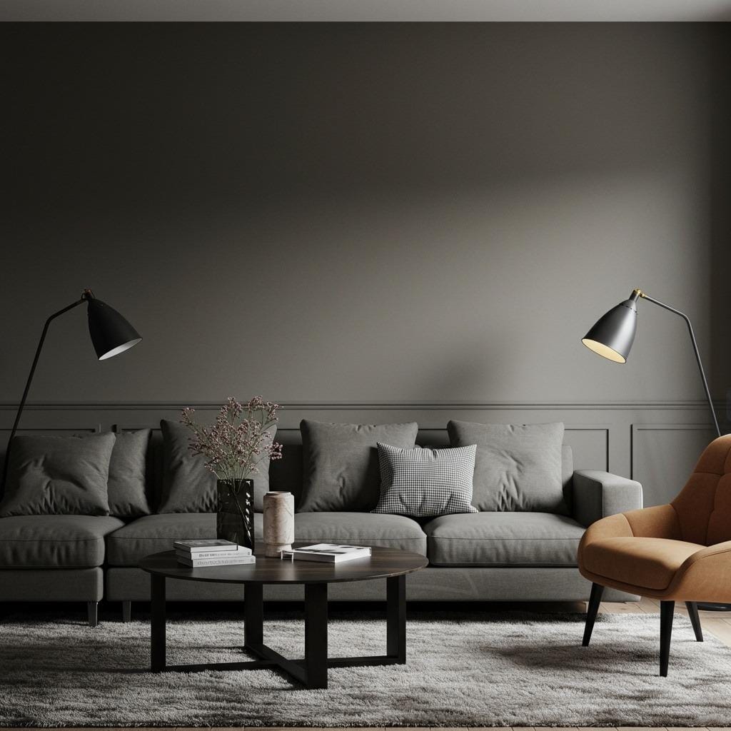 Mushroom Gray with Taupe Elements