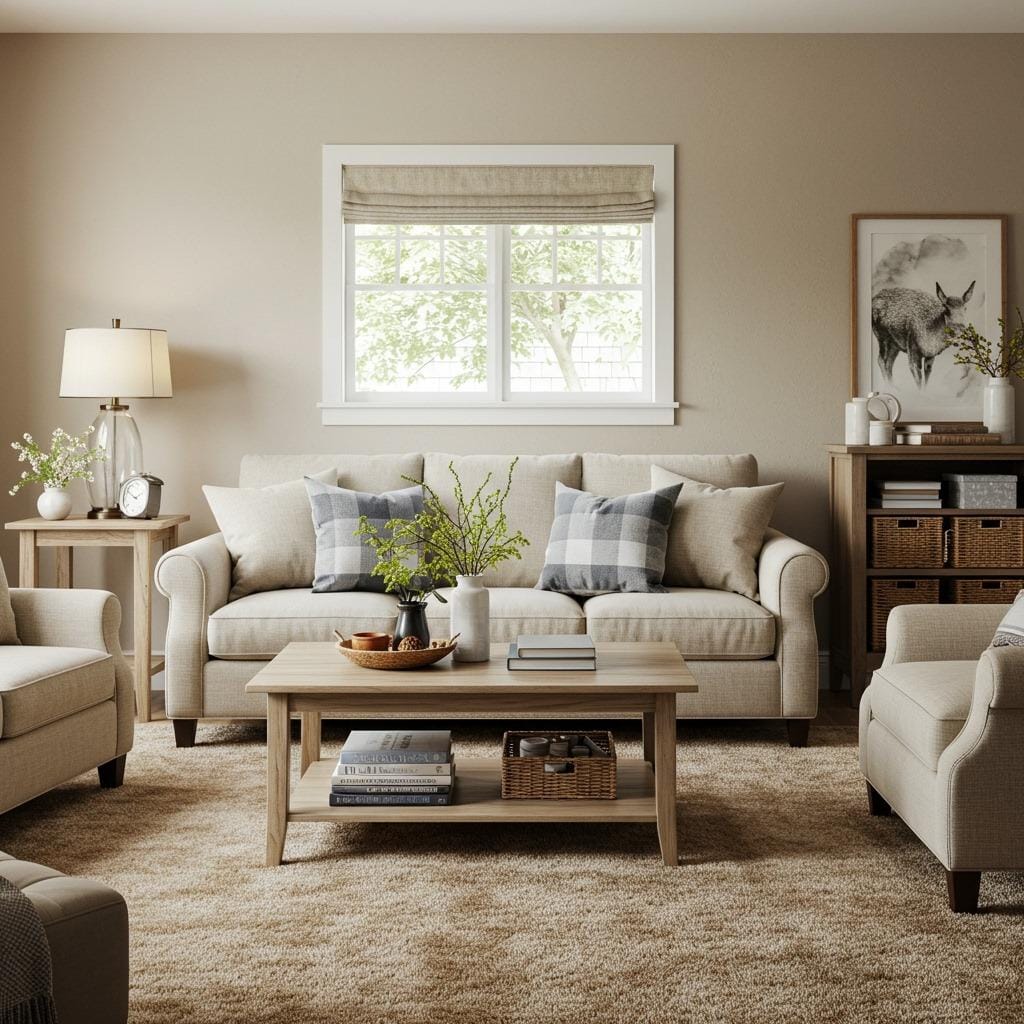 Oatmeal and Natural Linen Tones