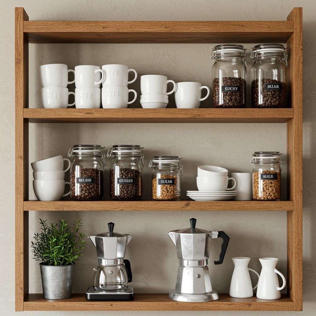 Open Shelving Display