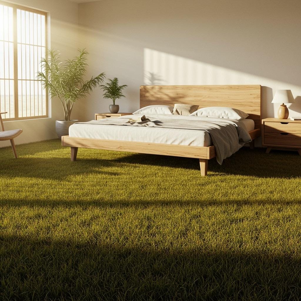 Rapidly Renewable Grass Flooring