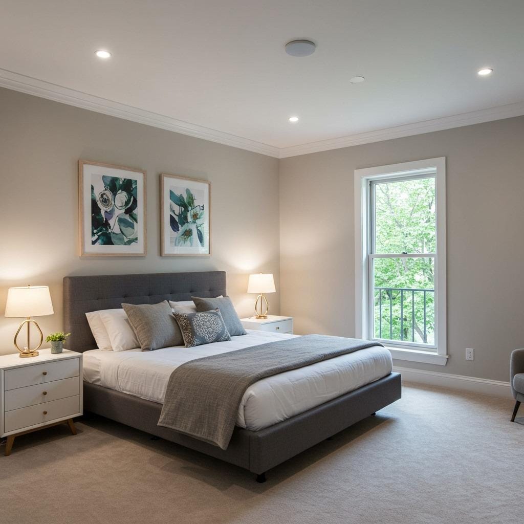 Recessed Ceiling Lights with Warm Bulbs