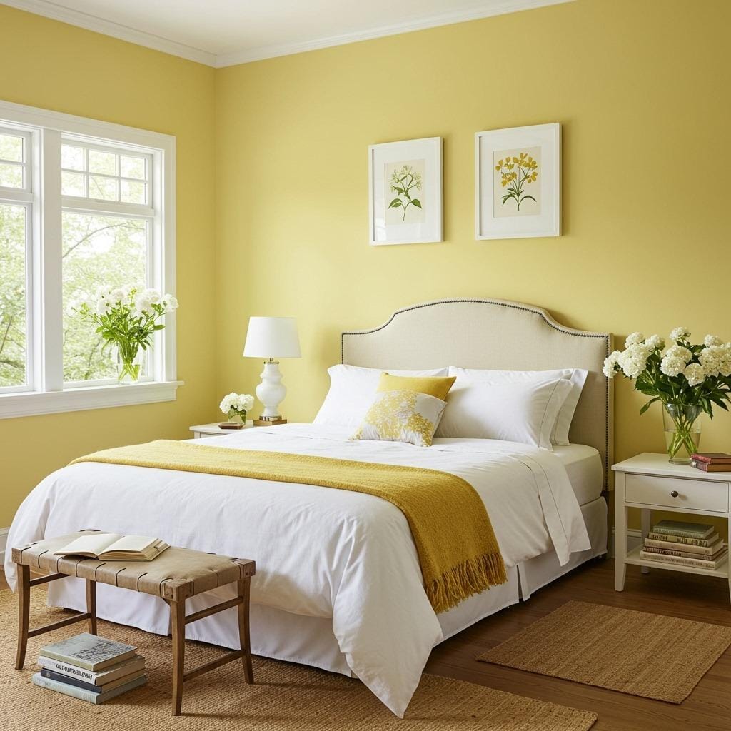 Soft Butter Yellow with White Balance