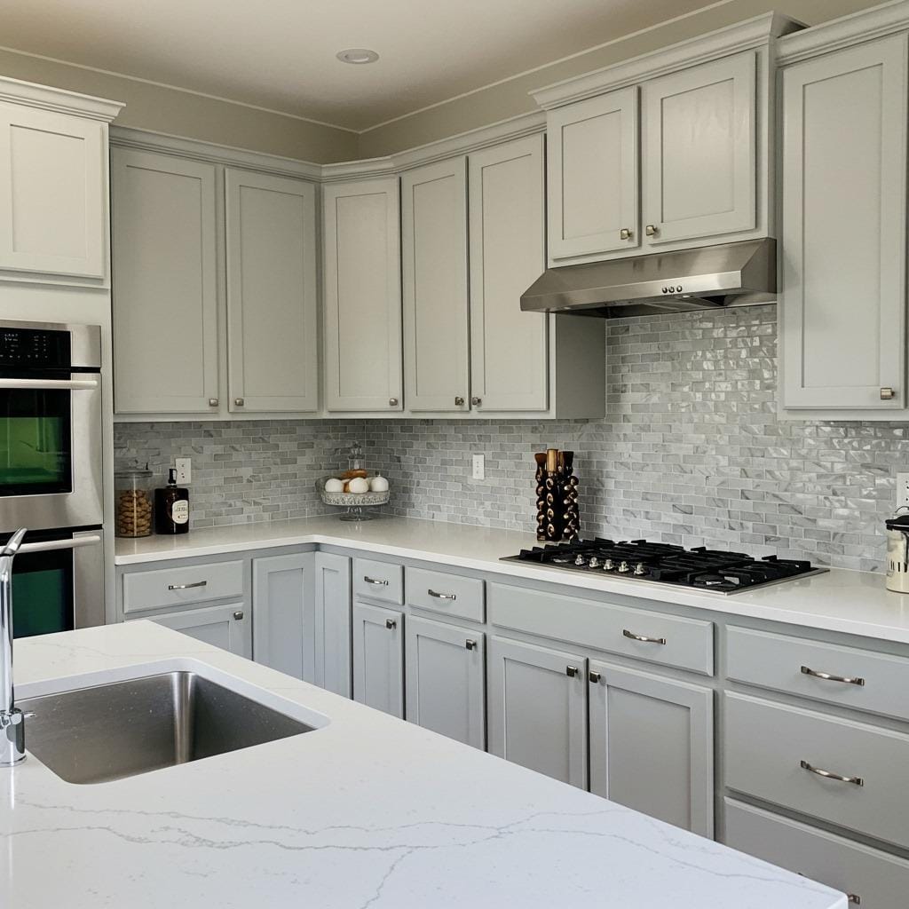 Soft Gray and White Harmony