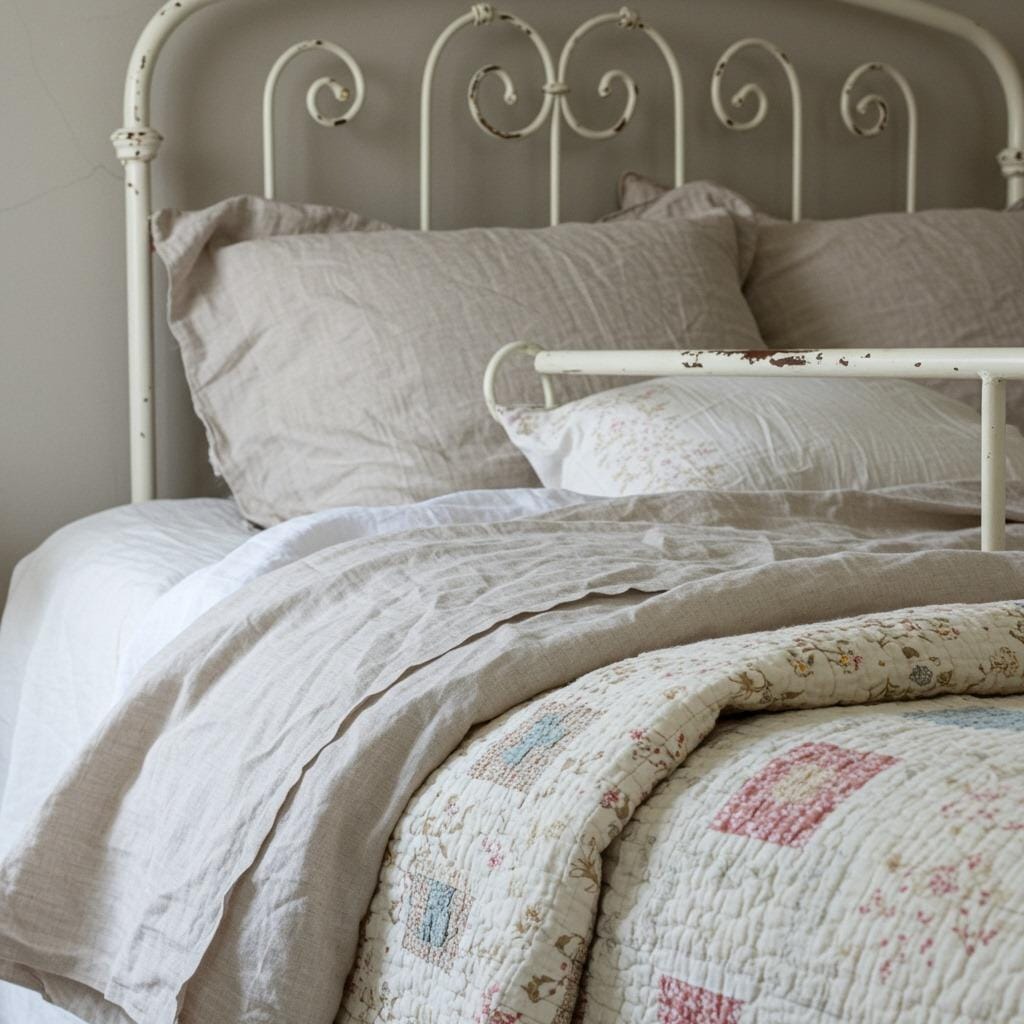 Start With a Vintage Iron Bed Frame