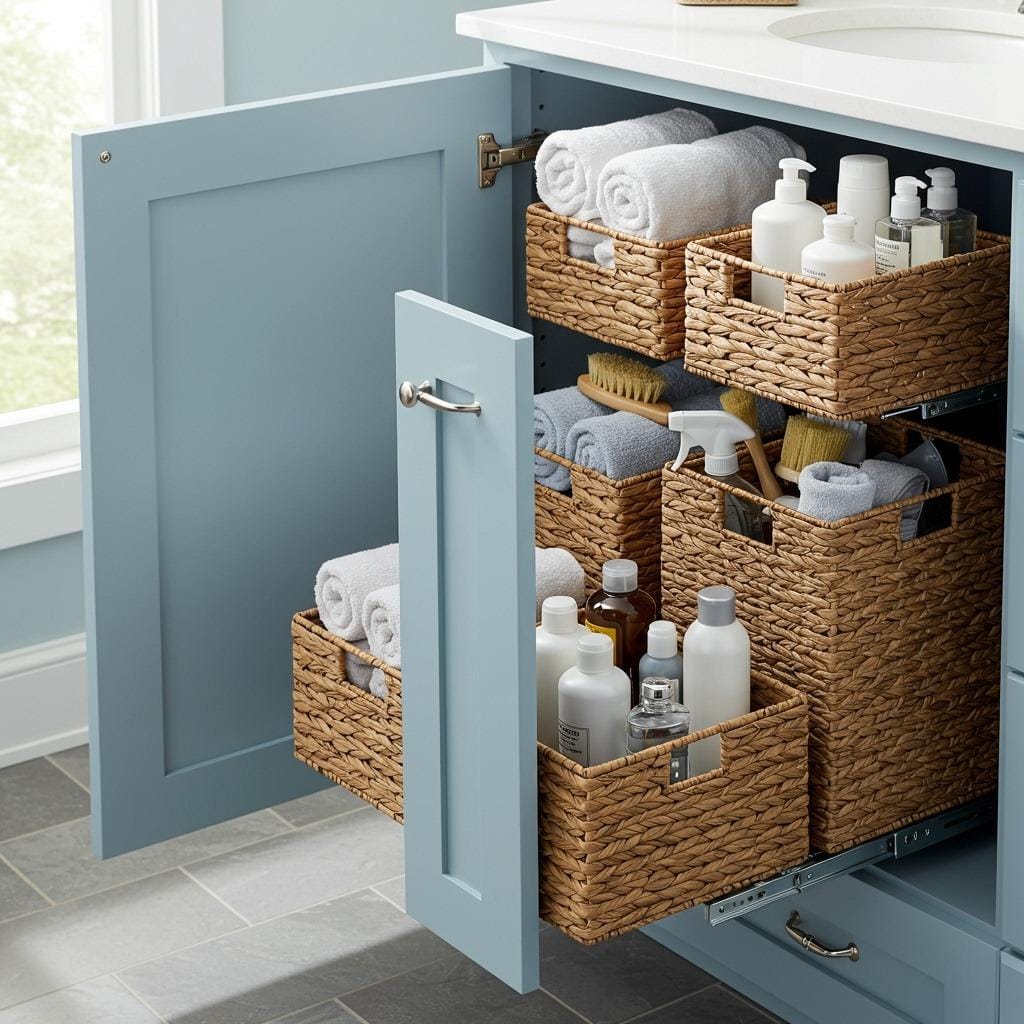 Under-Counter Baskets on Slides