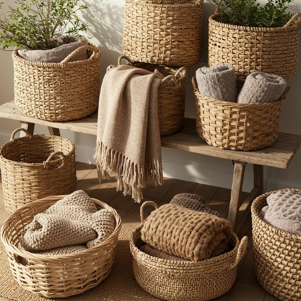 Use Woven Textures and Baskets