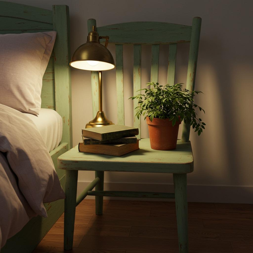 Vintage Chair Nightstand