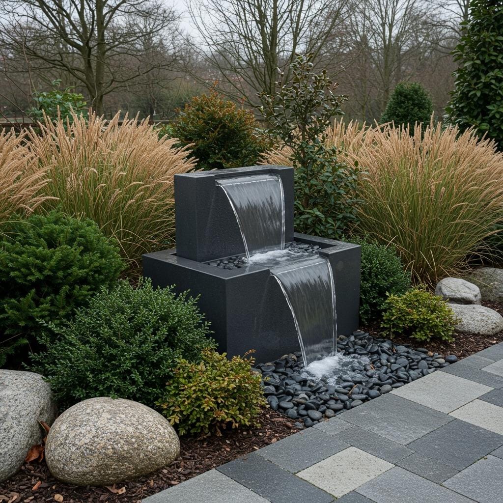 Water Features with Winter Protection Systems
