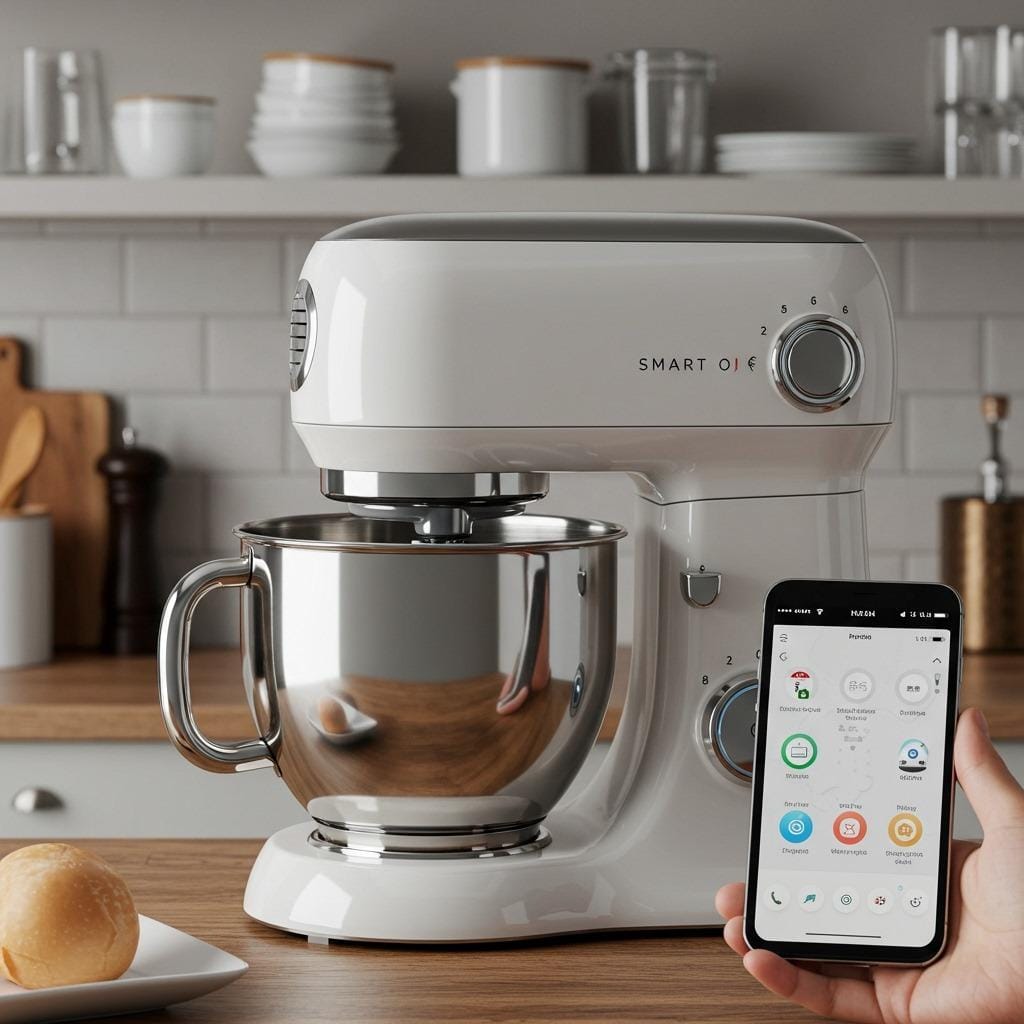WiFi-Enabled Stand Mixers with Automatic Adjustments