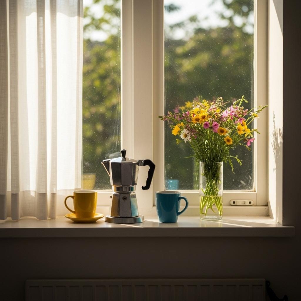 Window Sill Coffee Spot
