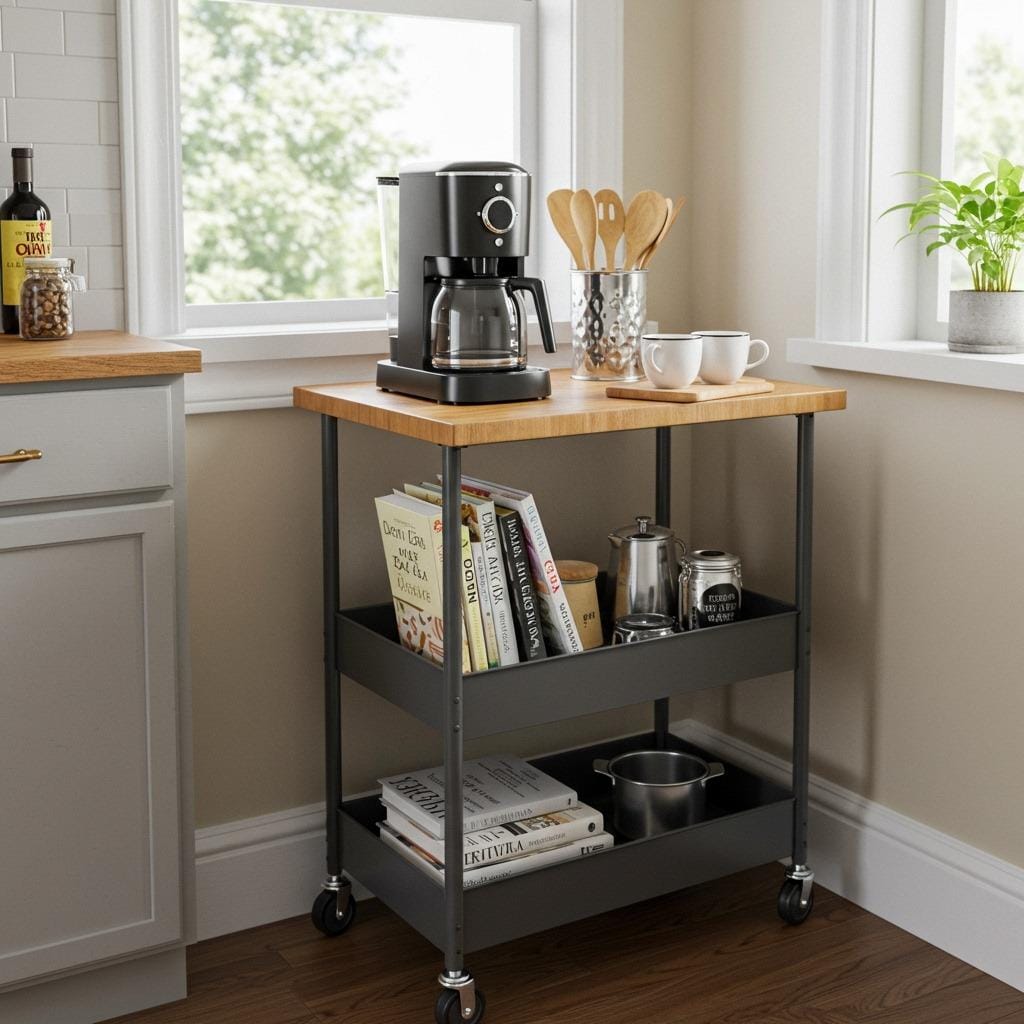 Add a Rolling Kitchen Cart