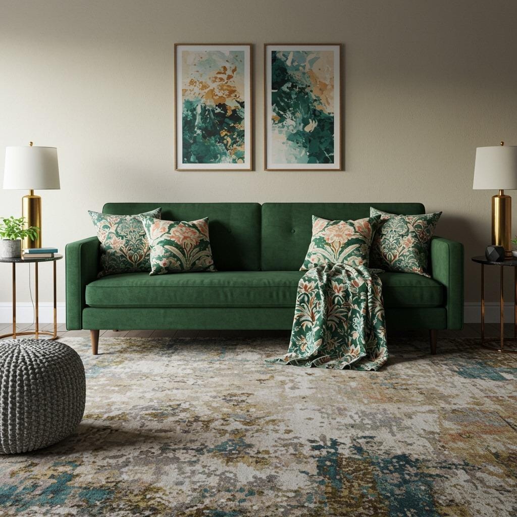 Add Pattern Through Textiles and Rugs