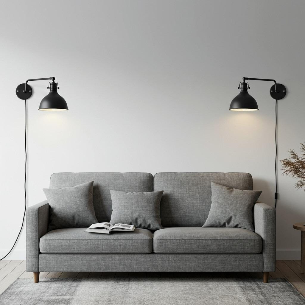 Add Sconces for Space-Saving Style