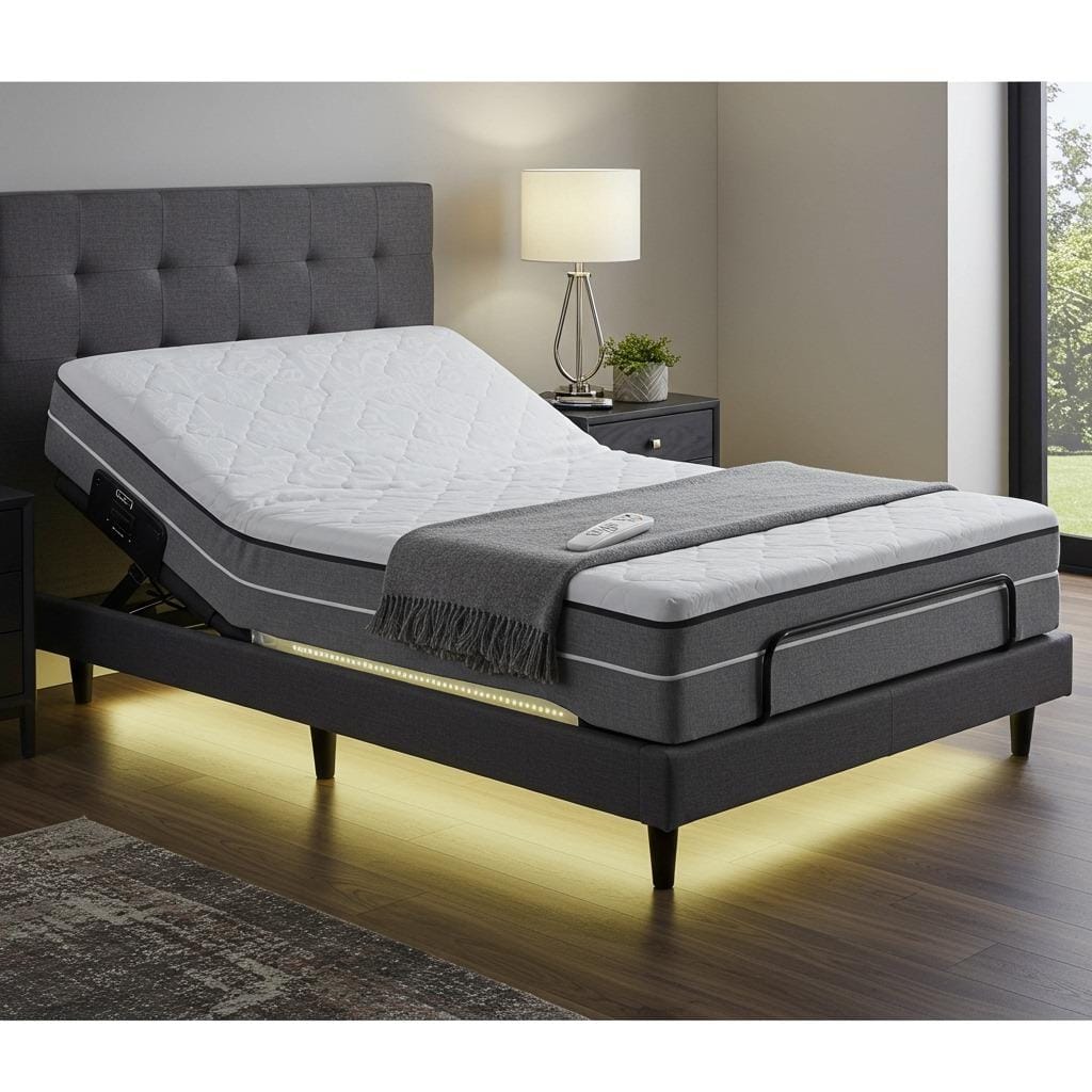 Adjustable Height and Angle Bed Bases