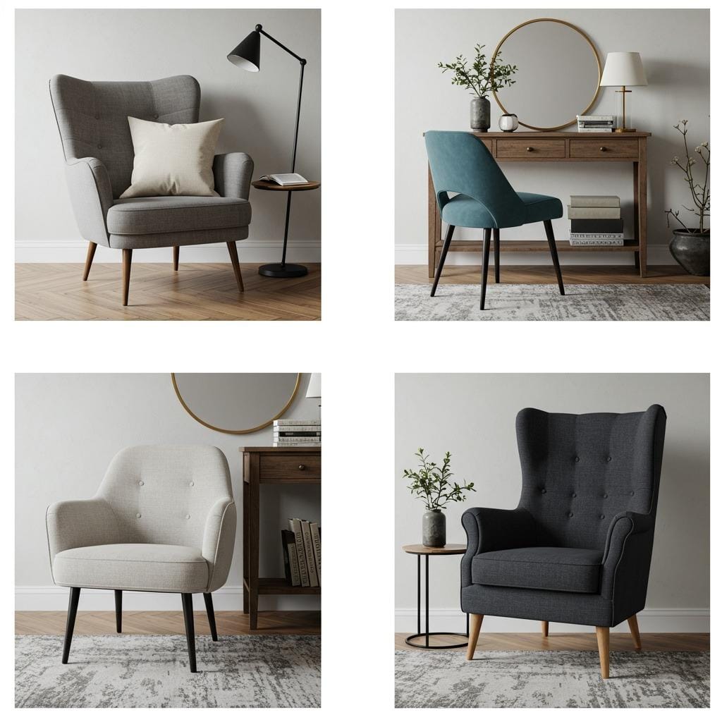 Armchair vs. Slipper Chair vs. Wingback