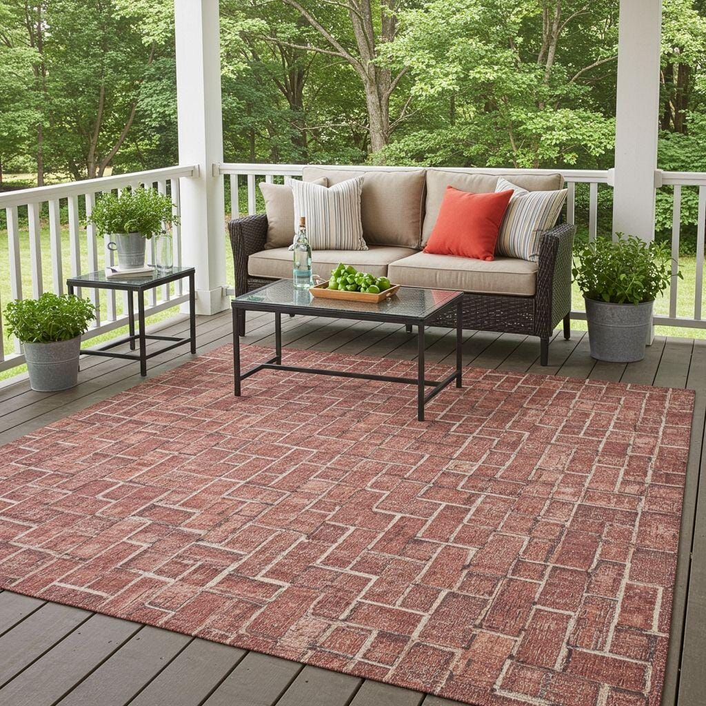 Brick-Inspired Red Pattern