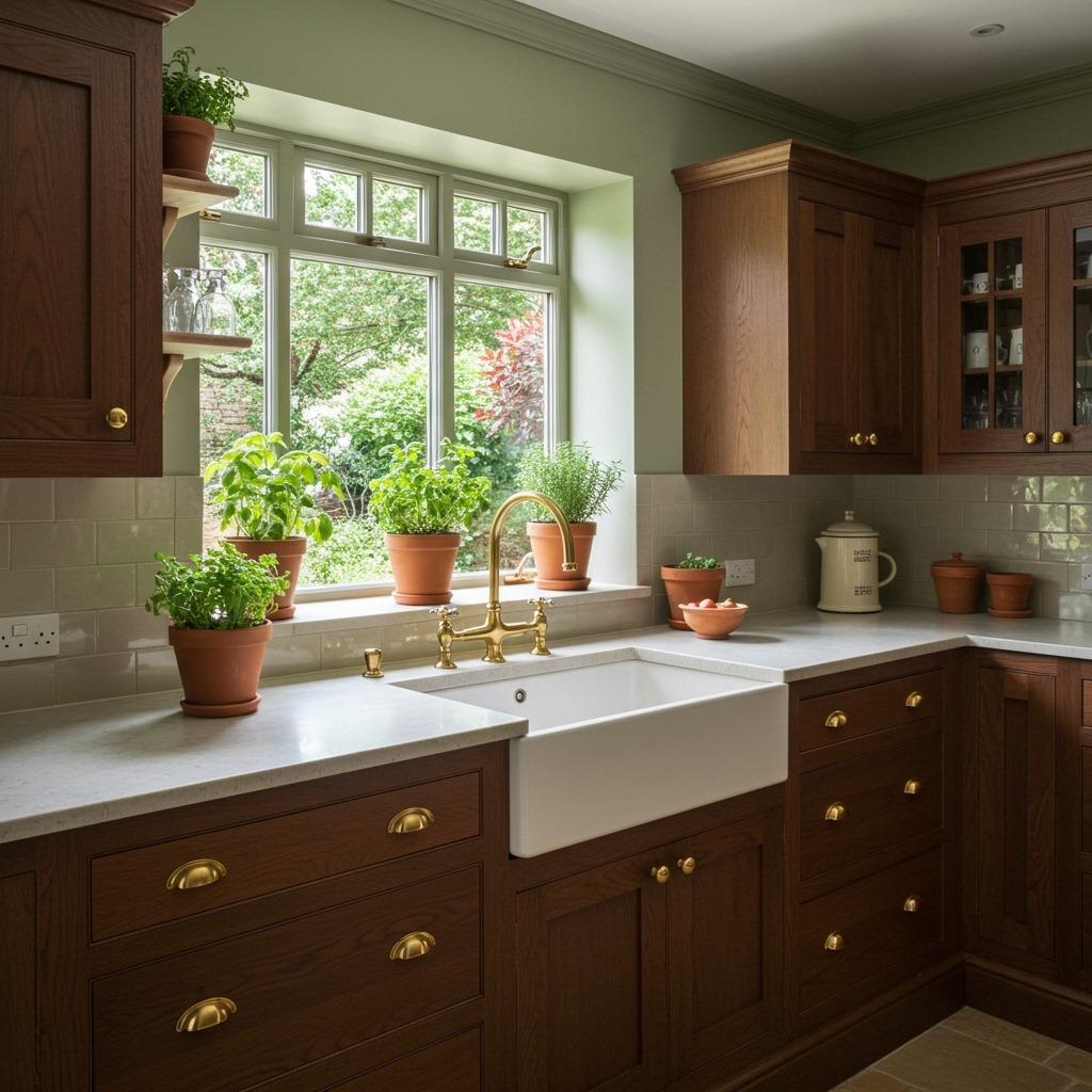 Chocolate Brown and Sage