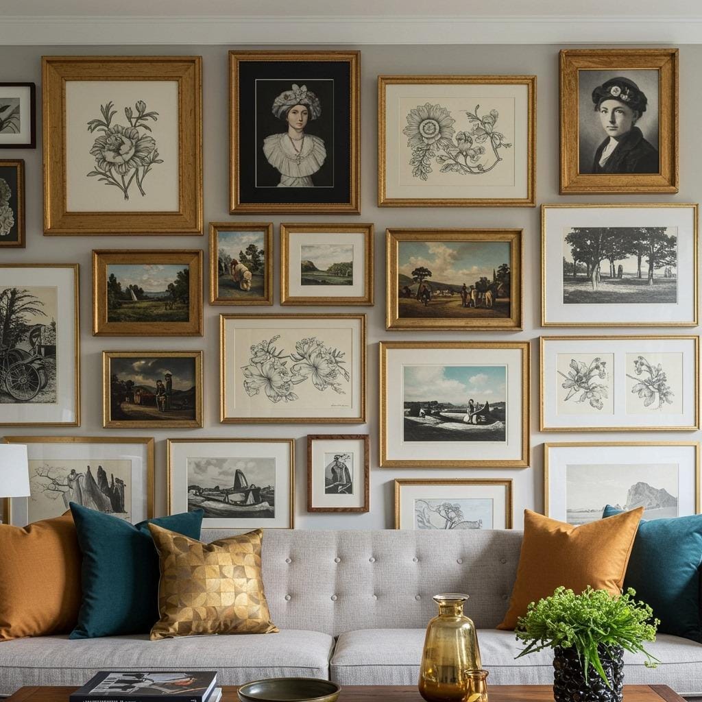 Create a Gallery Wall With Mixed Frame Styles