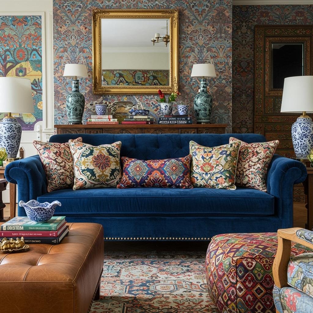 Embrace Jewel-Toned Velvet Upholstery