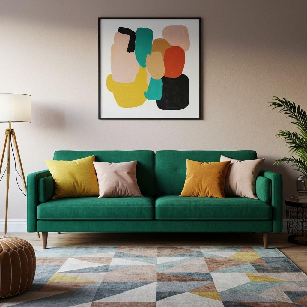 Go Bold with Colorful Living Room Accents