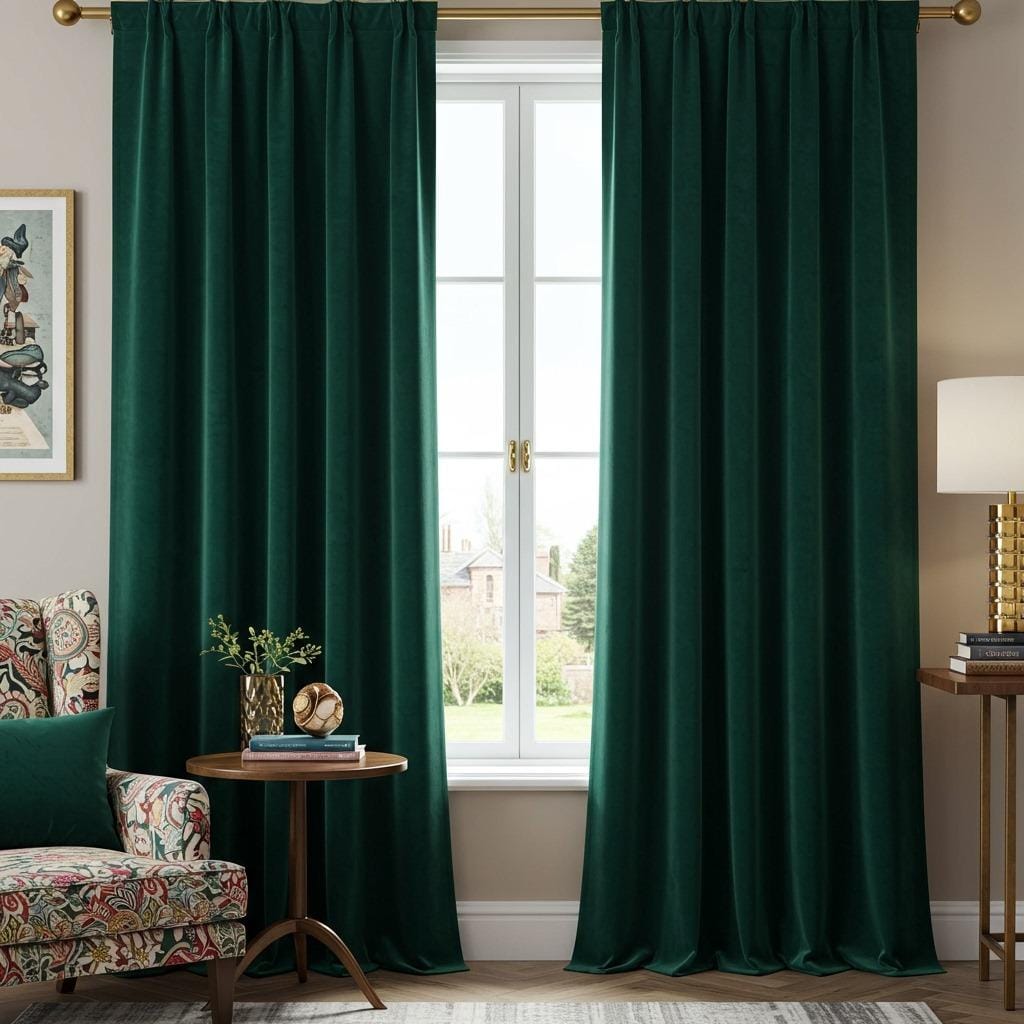 Hang Curtains in Bold Colors or Patterns