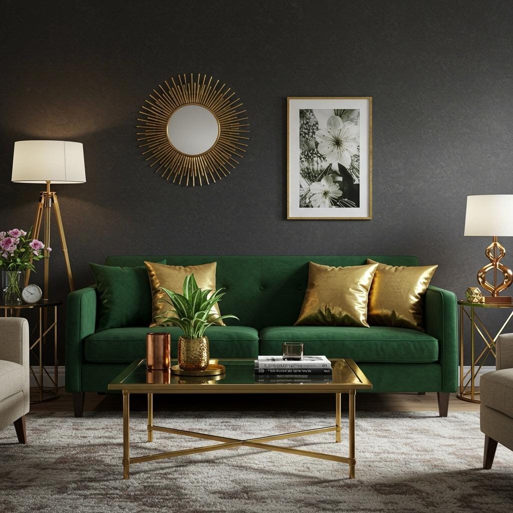 Incorporate Metallic Accents for Shine